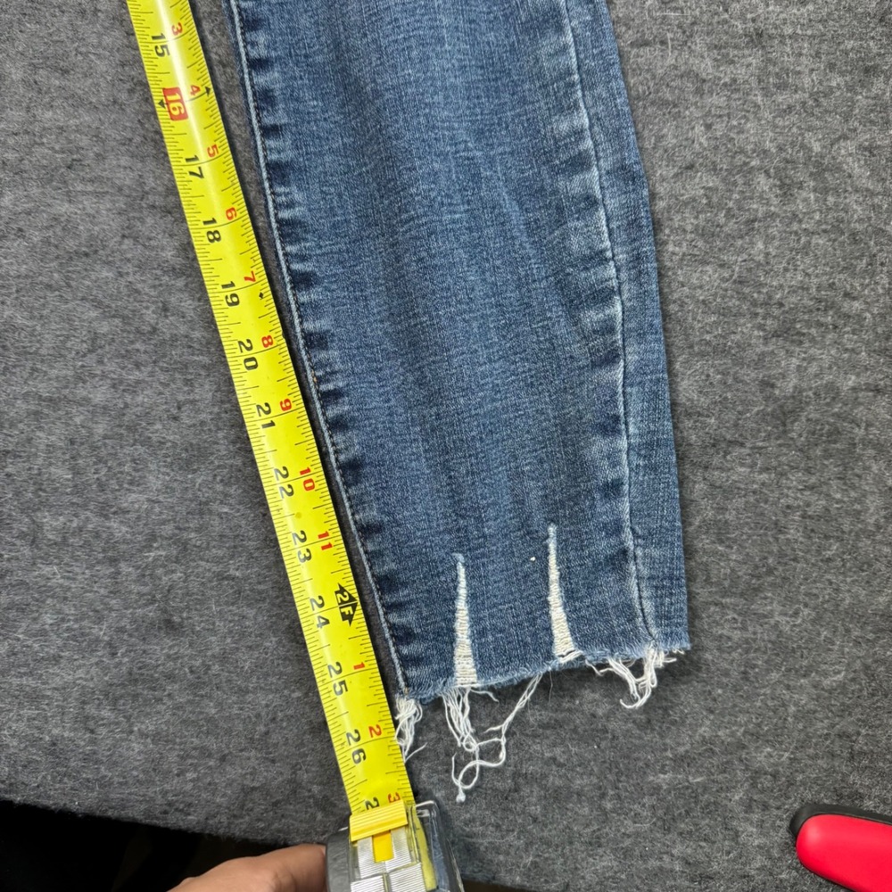 Pistola Women Skinny Jeans Size 26 Medium Wash Distressed Raw Hem P6730MTW-NFR - Picture 10 of 11